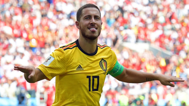 2017-2018 Belgium Home Jersey ( #10 E. Hazard)
