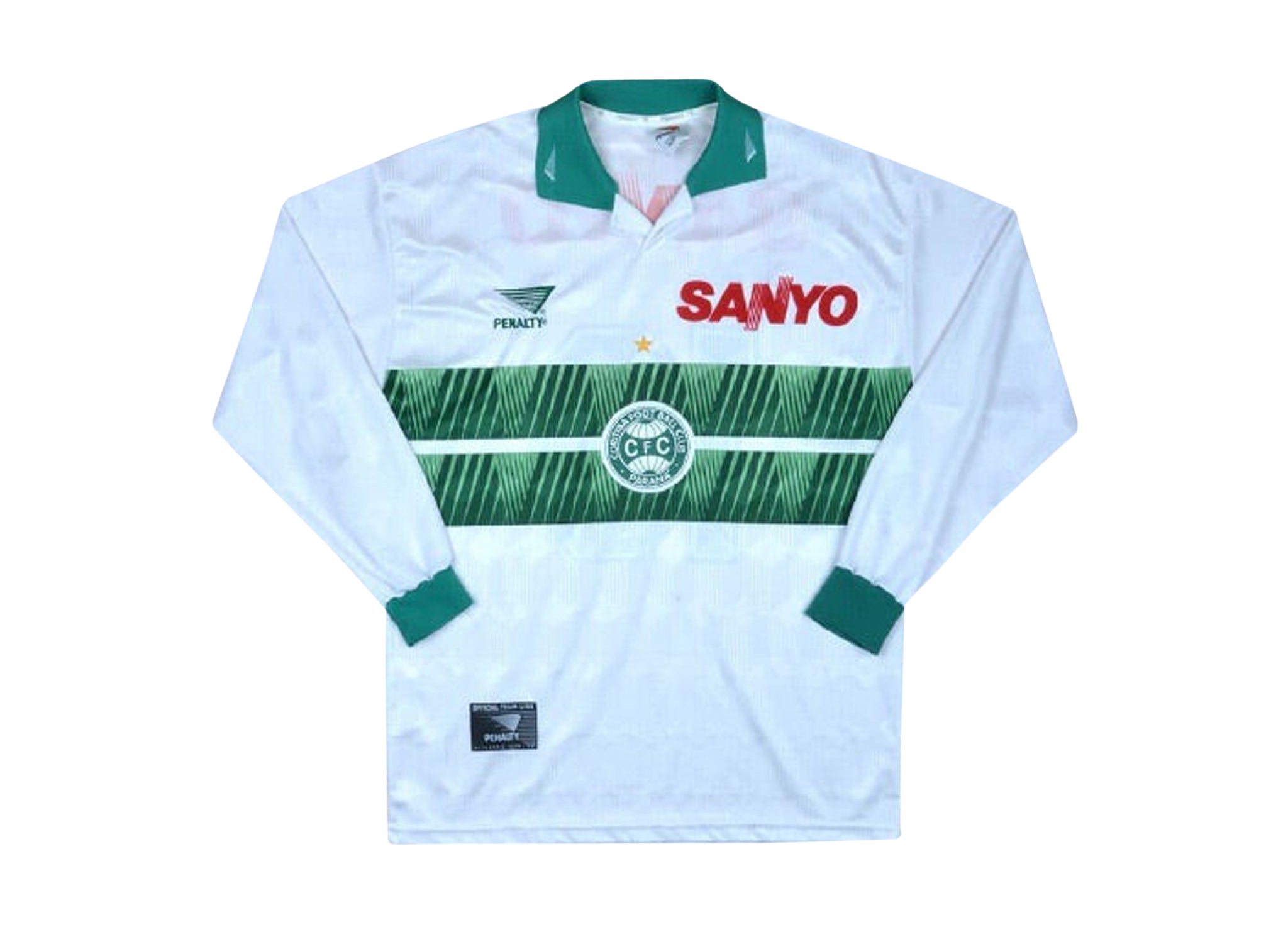 1997-1998 CORITIBA HOME JERSEY XL (#10) L/S