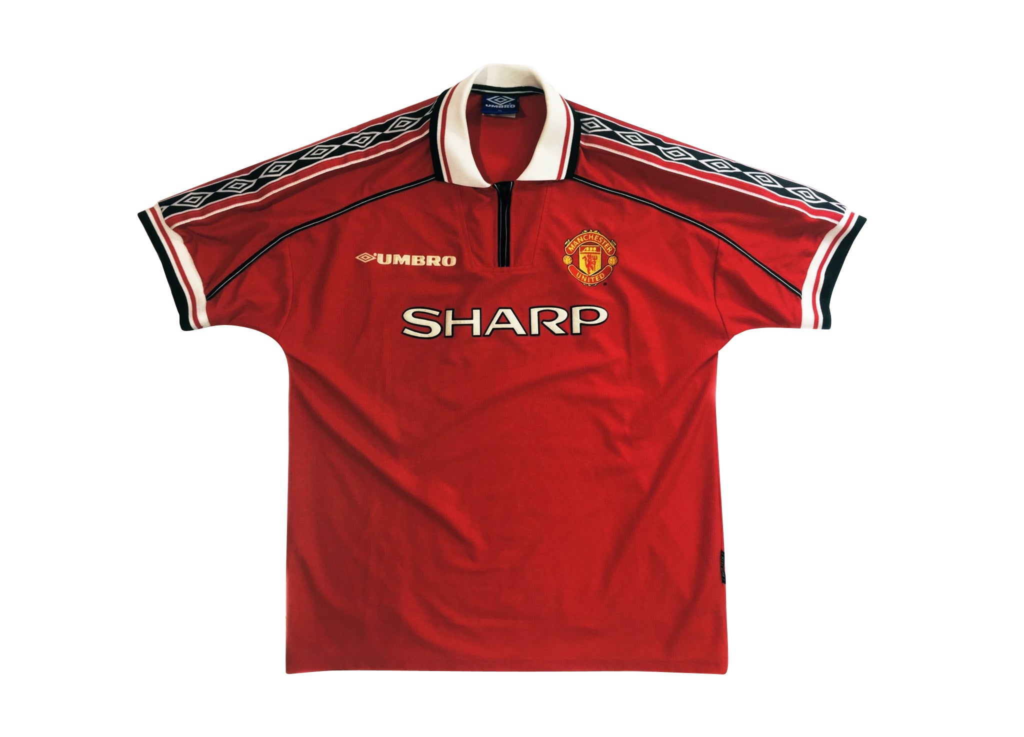 Maillot Domicile MANCHESTER UNITED 1998-2000 Umbro Taille XL - Occasion, état Moyen, Collector