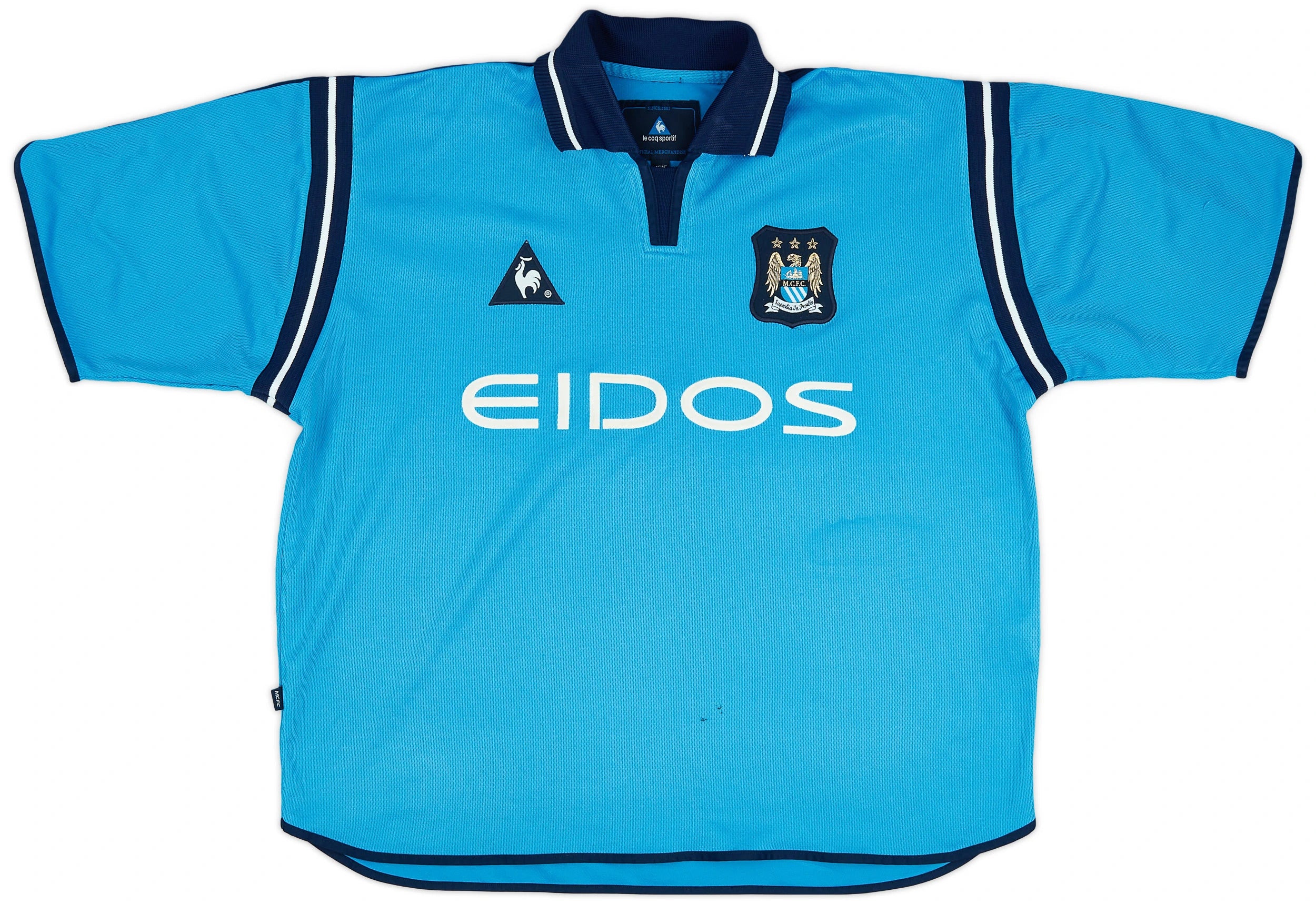 2001-2002 MANCHESTER CITY HOME JERSEY XL ( #4 WEBER)