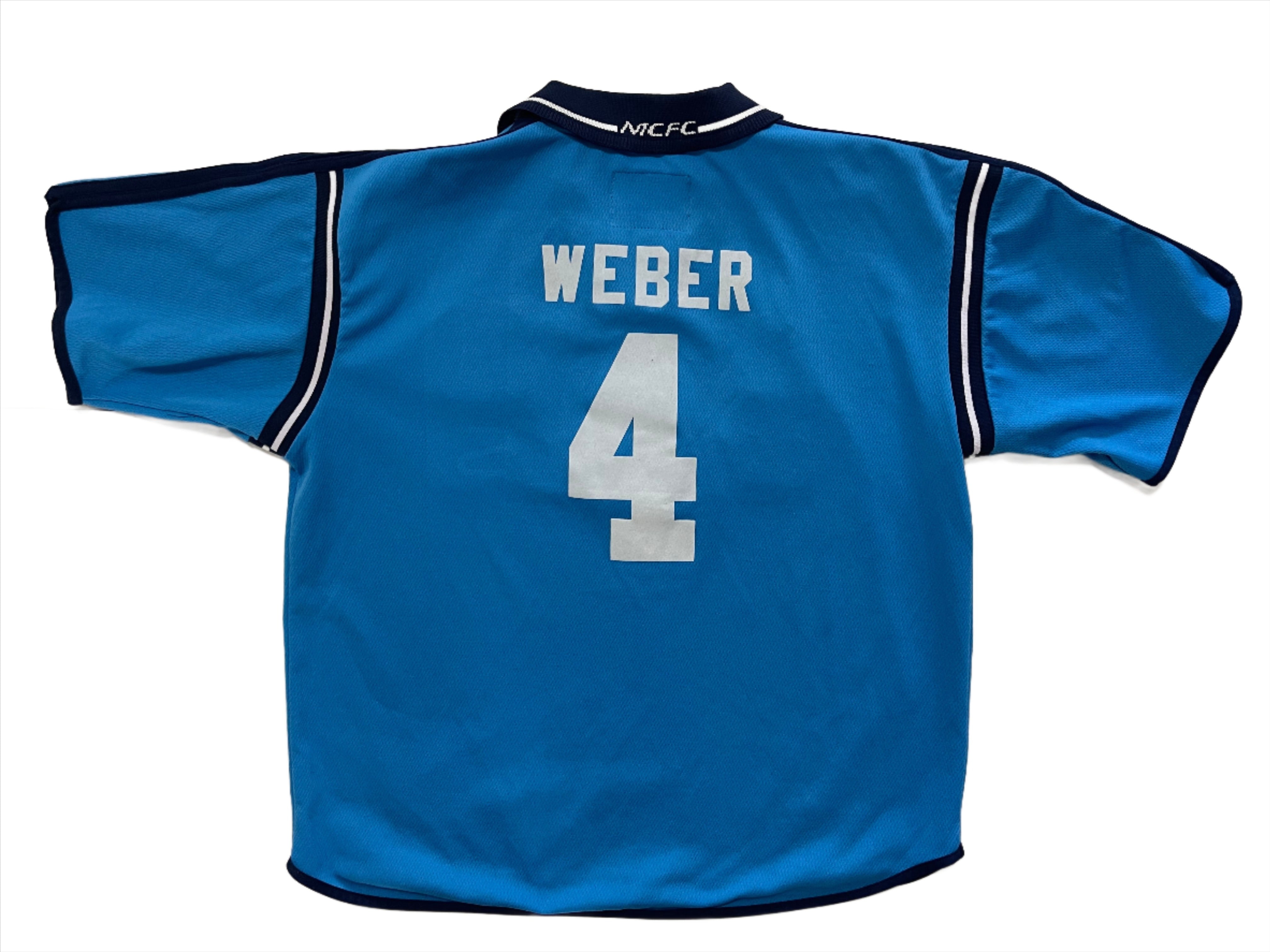 2001-2002 MANCHESTER CITY HOME JERSEY XL ( #4 WEBER)
