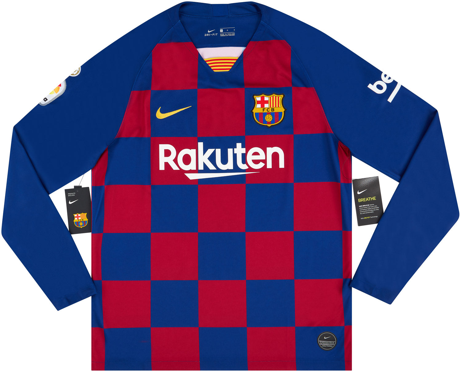 2019-2020 BARCELONA HOME JERSEY LONG SLEEVE L