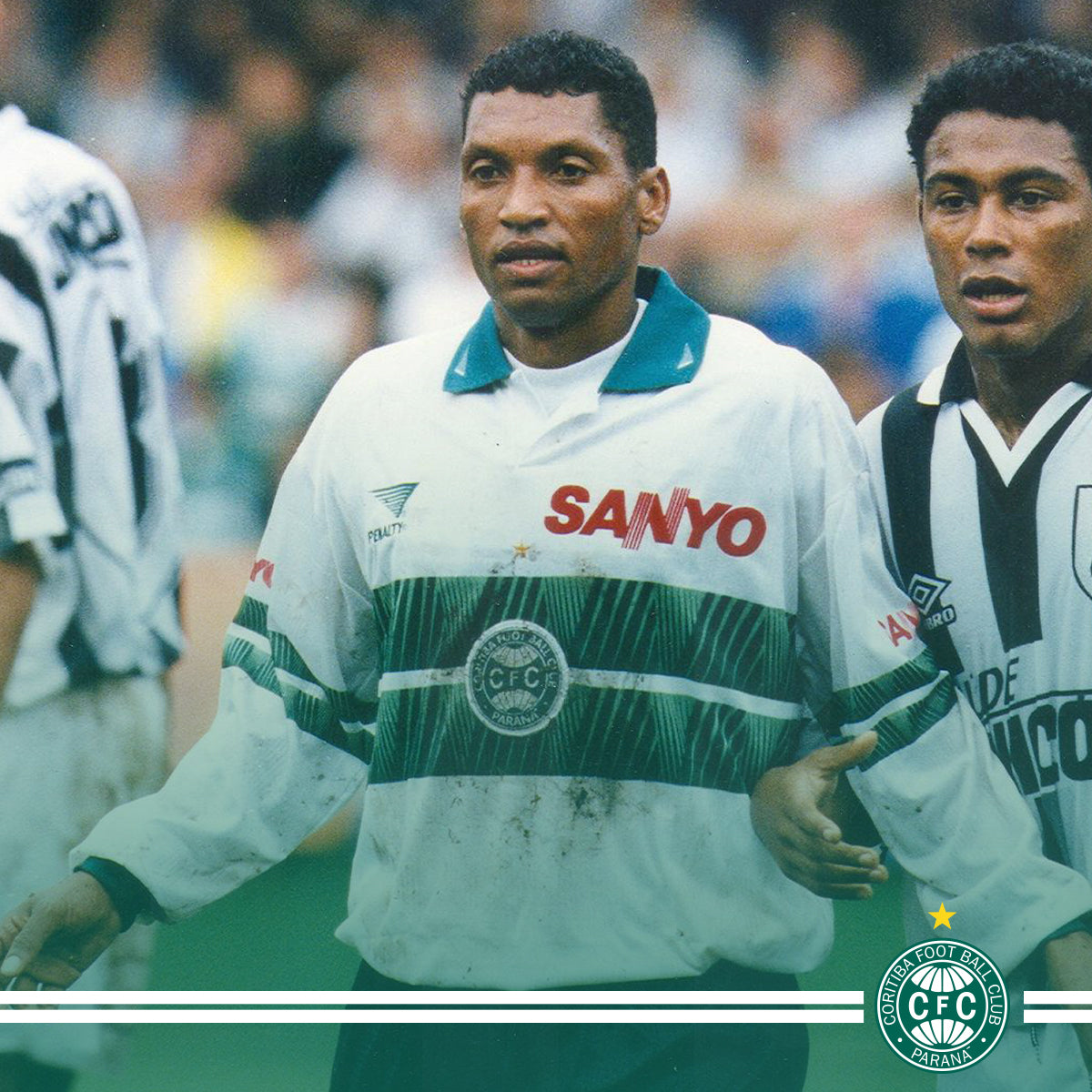 1997-1998 CORITIBA HOME JERSEY XL (#10) L/S