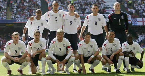 2005-2007 ENGLAND HOME JERSEY M
