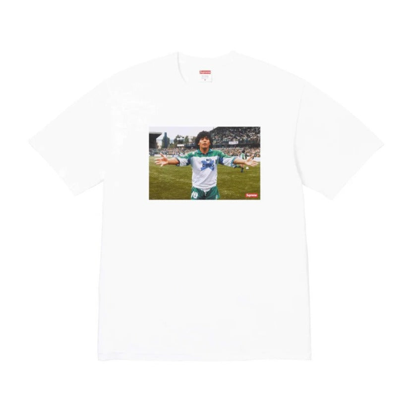 SUPREME MARADONA WHITE T-SHIRT S