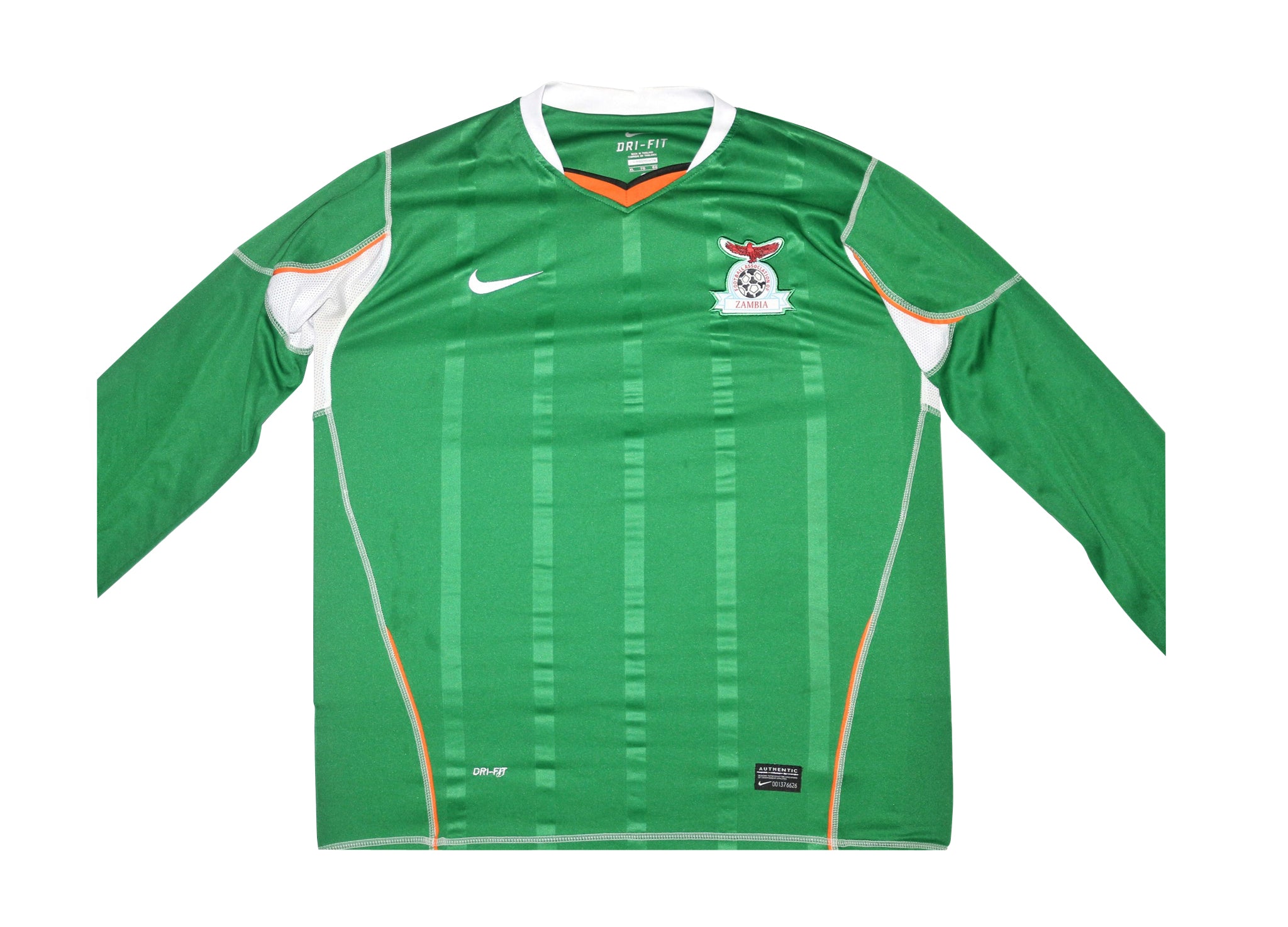 Zambia Long Sleeve Home Jersey