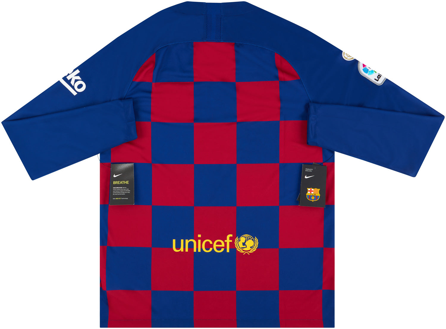 2019-2020 BARCELONA HOME JERSEY LONG SLEEVE L