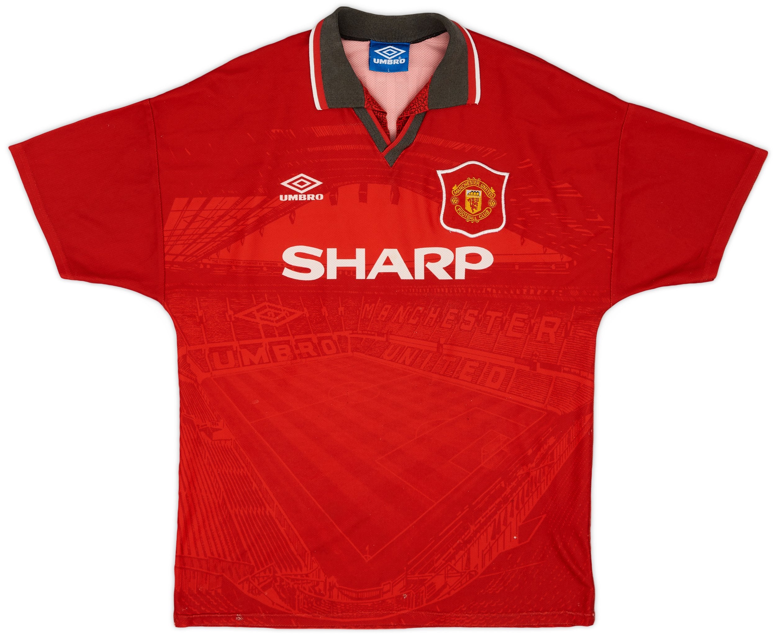 1994-96 MANCHESTER UNITED HOME JERSEY L