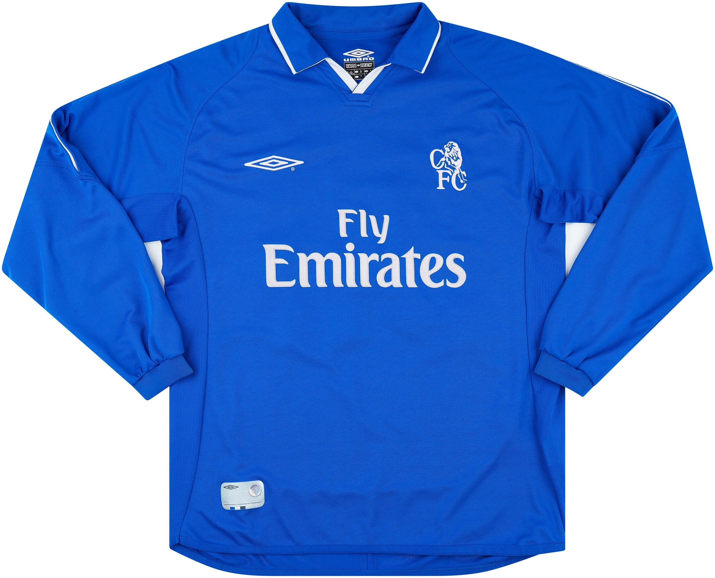 2001-2003 CHELSEA HOME JERSEY XL L/S