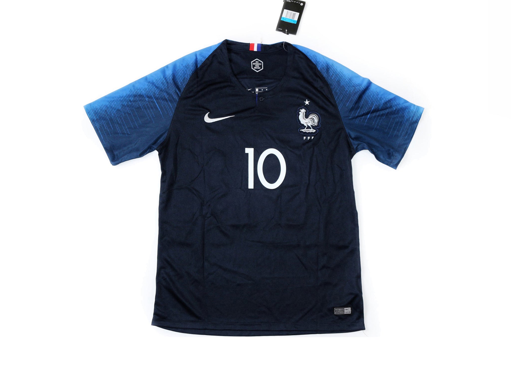 2017-18 France home jersey (#10 Mbappé)