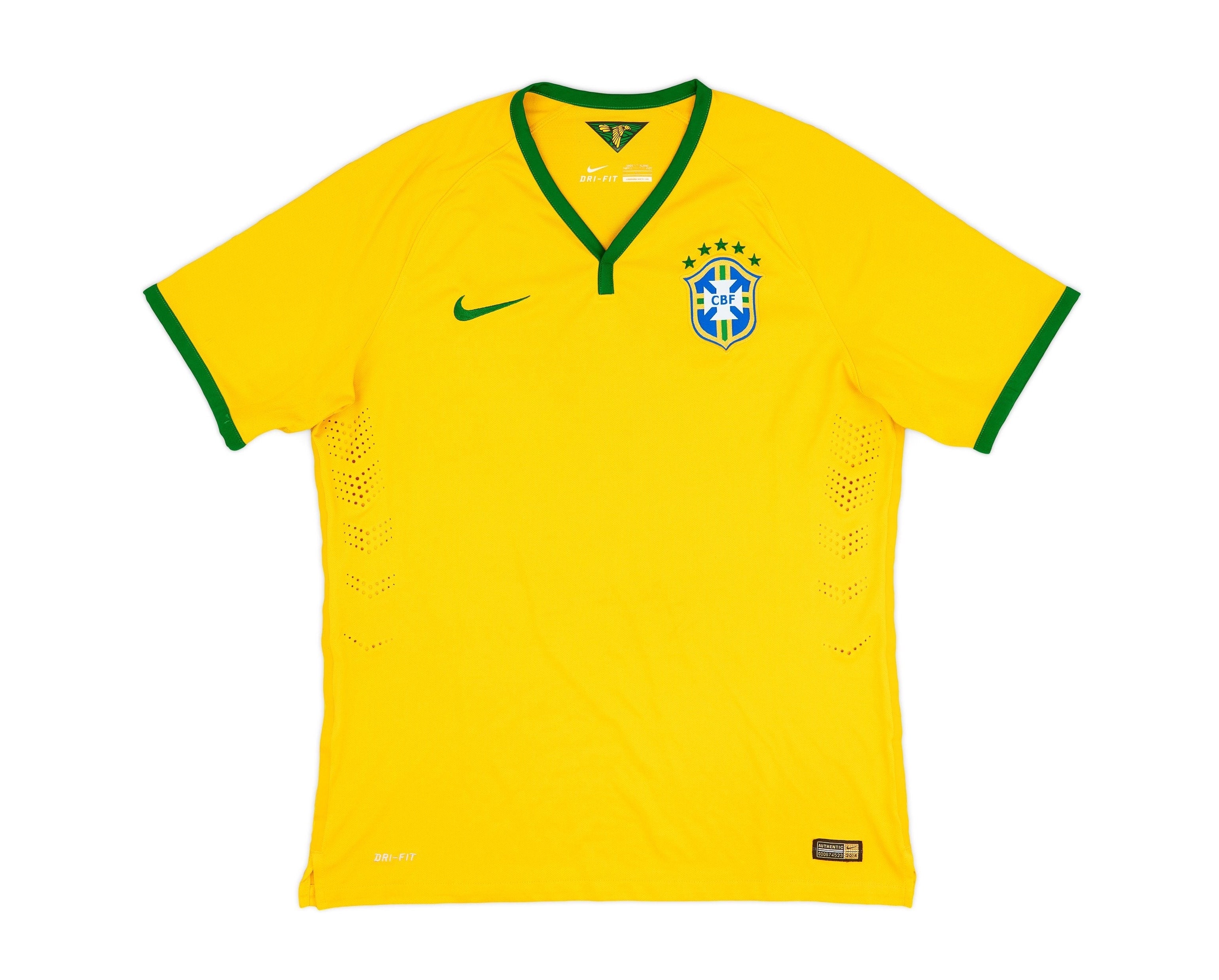 2014-2015 BRAZIL AUTHENTIC HOME JERSEY XL